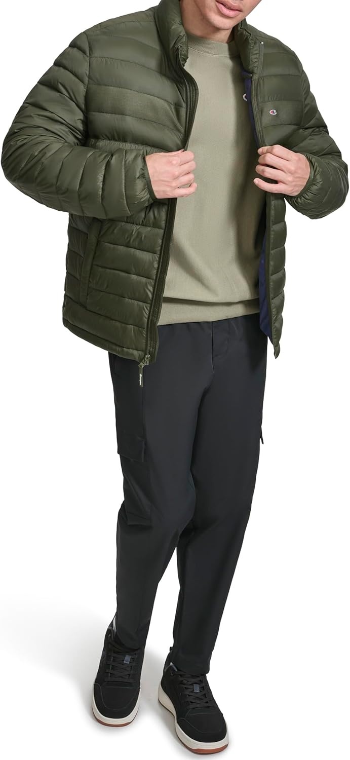 image:imageChampion Mens Lightweight Packable Puffer JacketForest Night