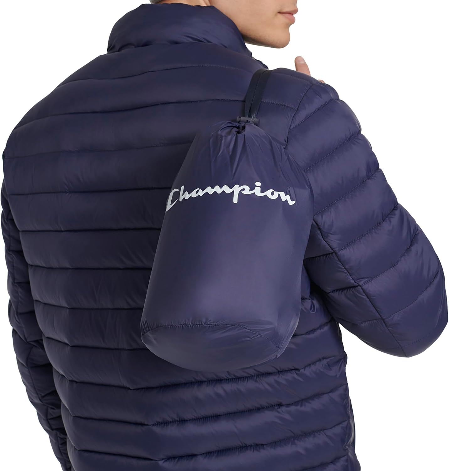 image:imageChampion Mens Lightweight Packable Puffer JacketPeacoat