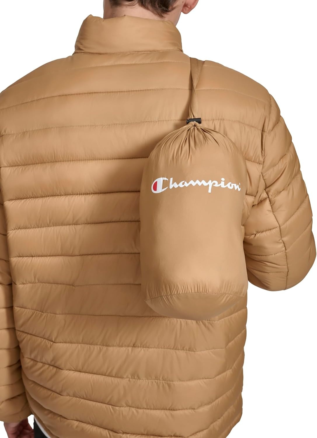 image:imageChampion Mens Lightweight Packable Puffer JacketTobacco