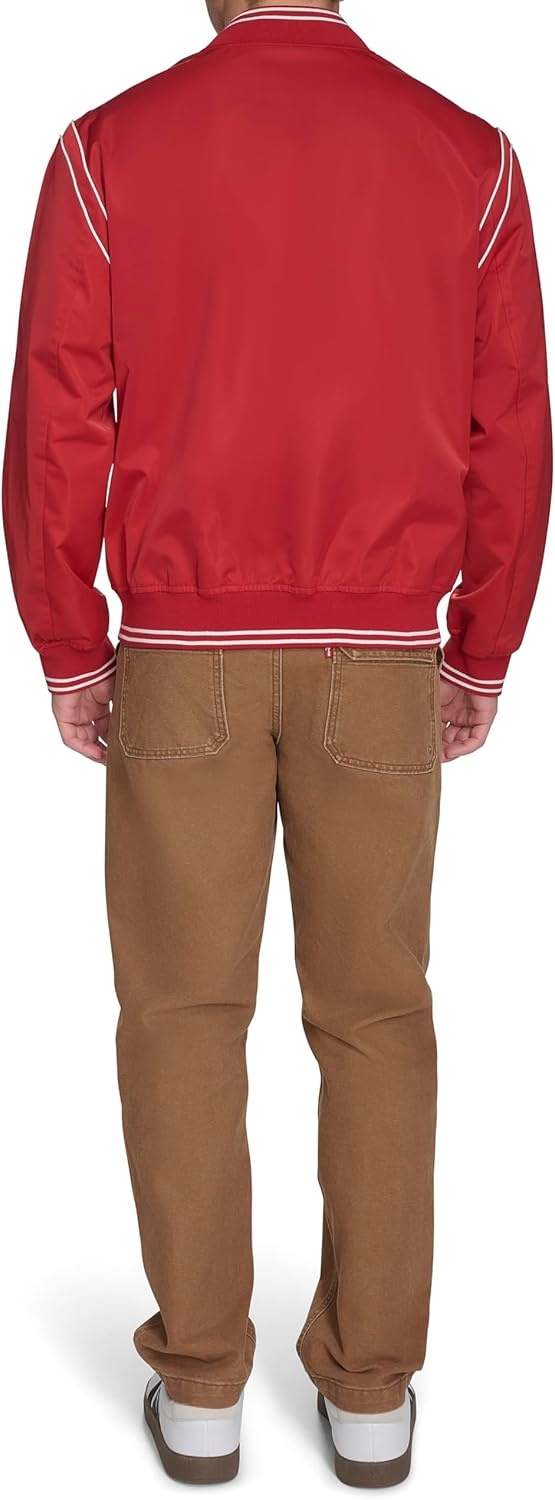 image:imageChampion Mens Lightweight Varsity Bomber JacketChili Pepper