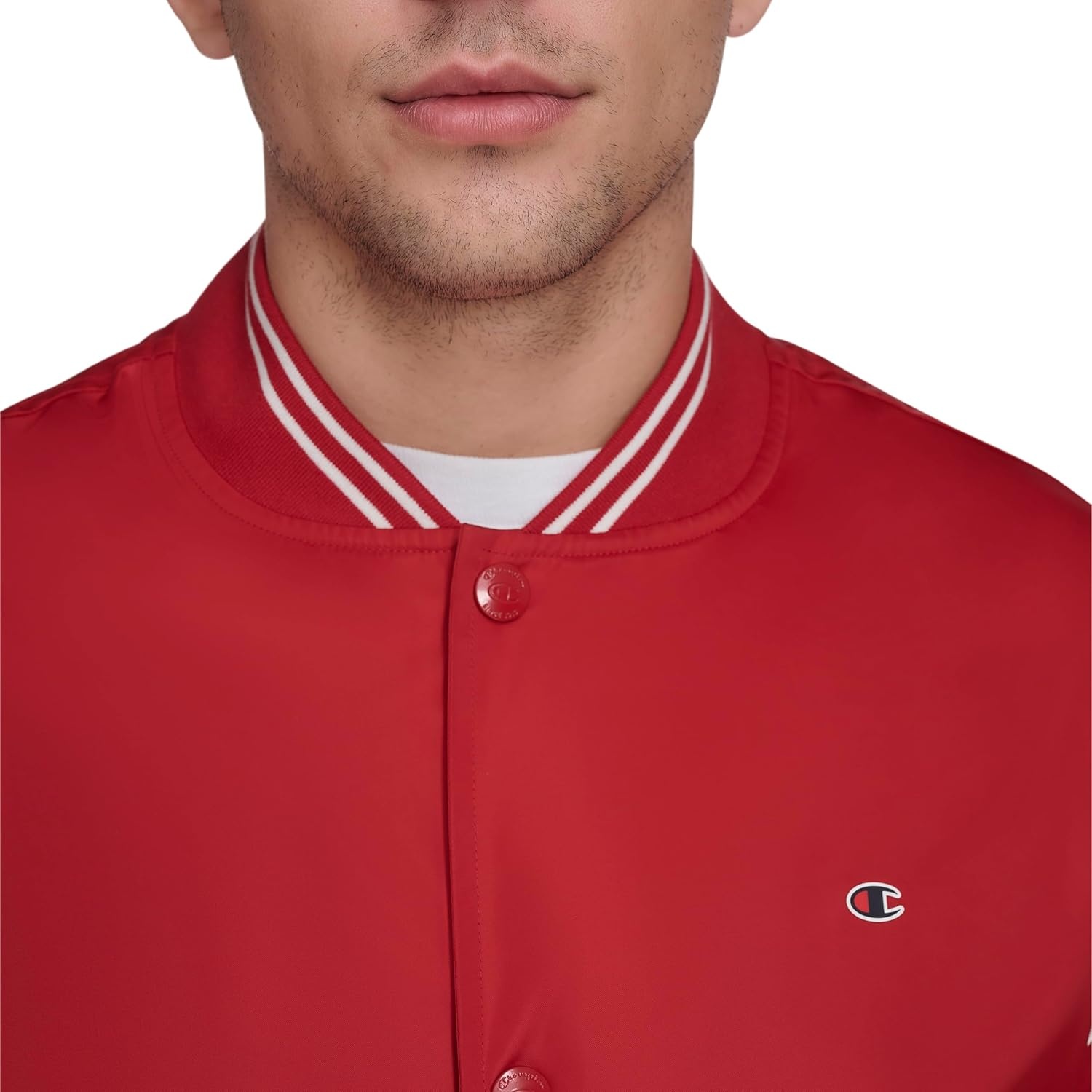 image:imageChampion Mens Lightweight Varsity Bomber JacketChili Pepper