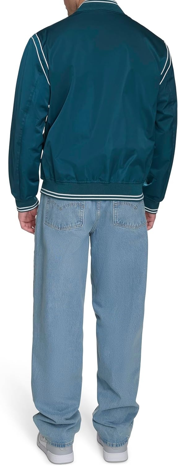 image:imageChampion Mens Lightweight Varsity Bomber JacketDeep Teal