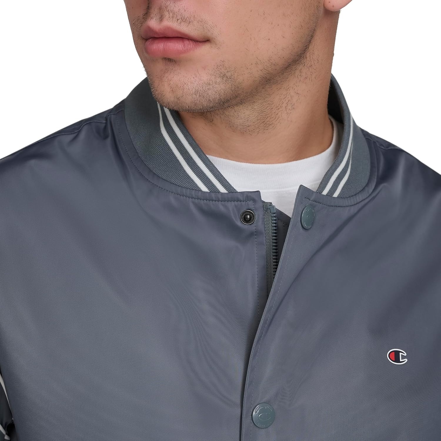 image:imageChampion Mens Lightweight Varsity Bomber JacketStormy Weather