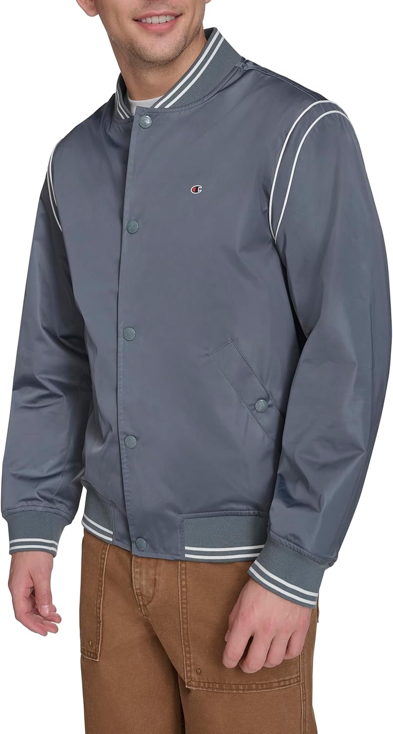 image:imageChampion Mens Lightweight Varsity Bomber JacketStormy Weather