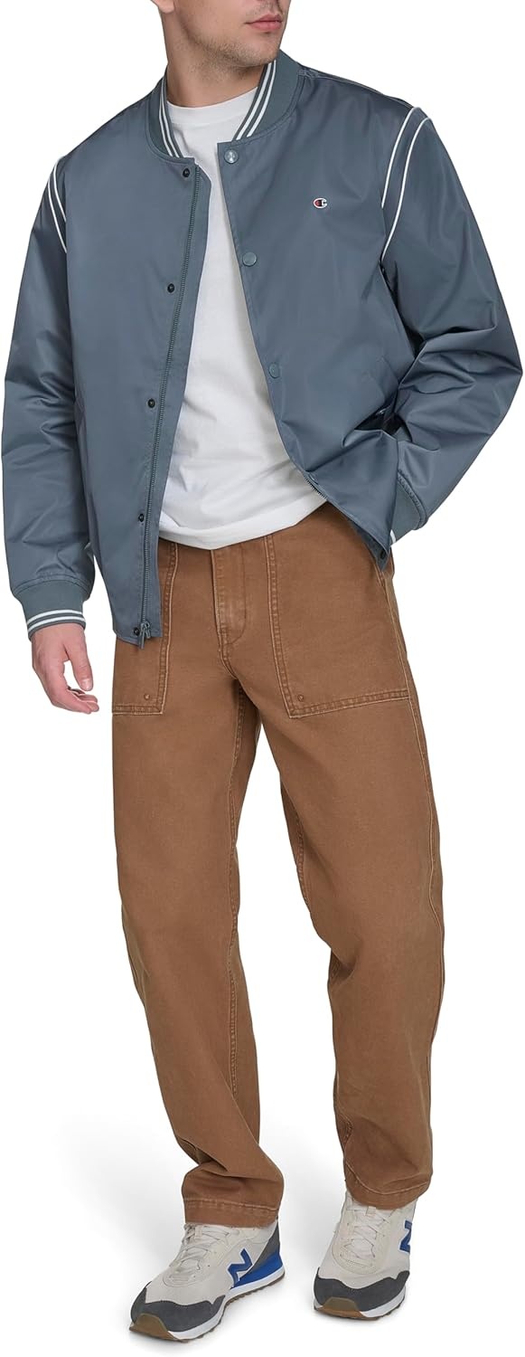 image:imageChampion Mens Lightweight Varsity Bomber JacketStormy Weather
