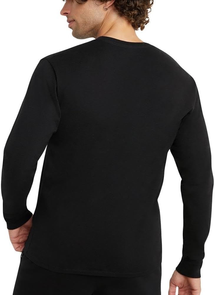 image:imageChampion Mens Long Sleeve Tshirt Classic Tshirt for Men Reg Or Big amp TallBlack Script