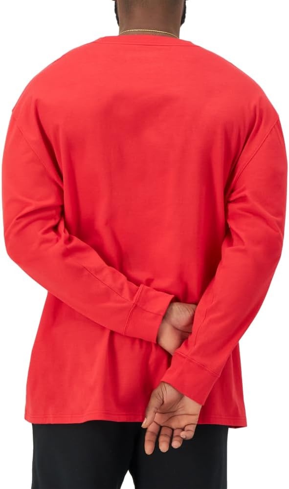 image:imageChampion Mens Long Sleeve Tshirt Classic Tshirt for Men Reg Or Big amp TallScarlet Classic Script Logo