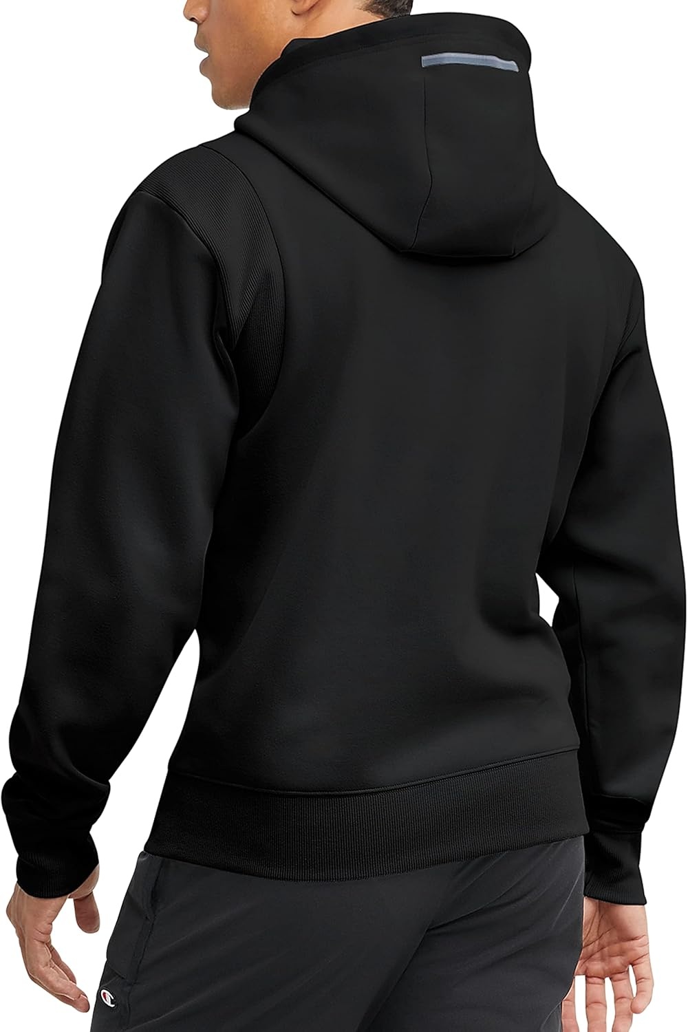 image:imageChampion Mens Long Sleeve Tshirt Hoodie Retired ColorsBlack Small Script