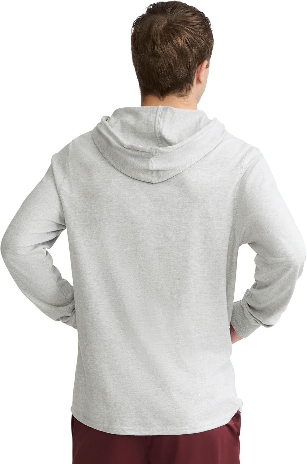 image:imageChampion Mens Long Sleeve Tshirt Hoodie Retired ColorsOxford Gray Classic Script Logo
