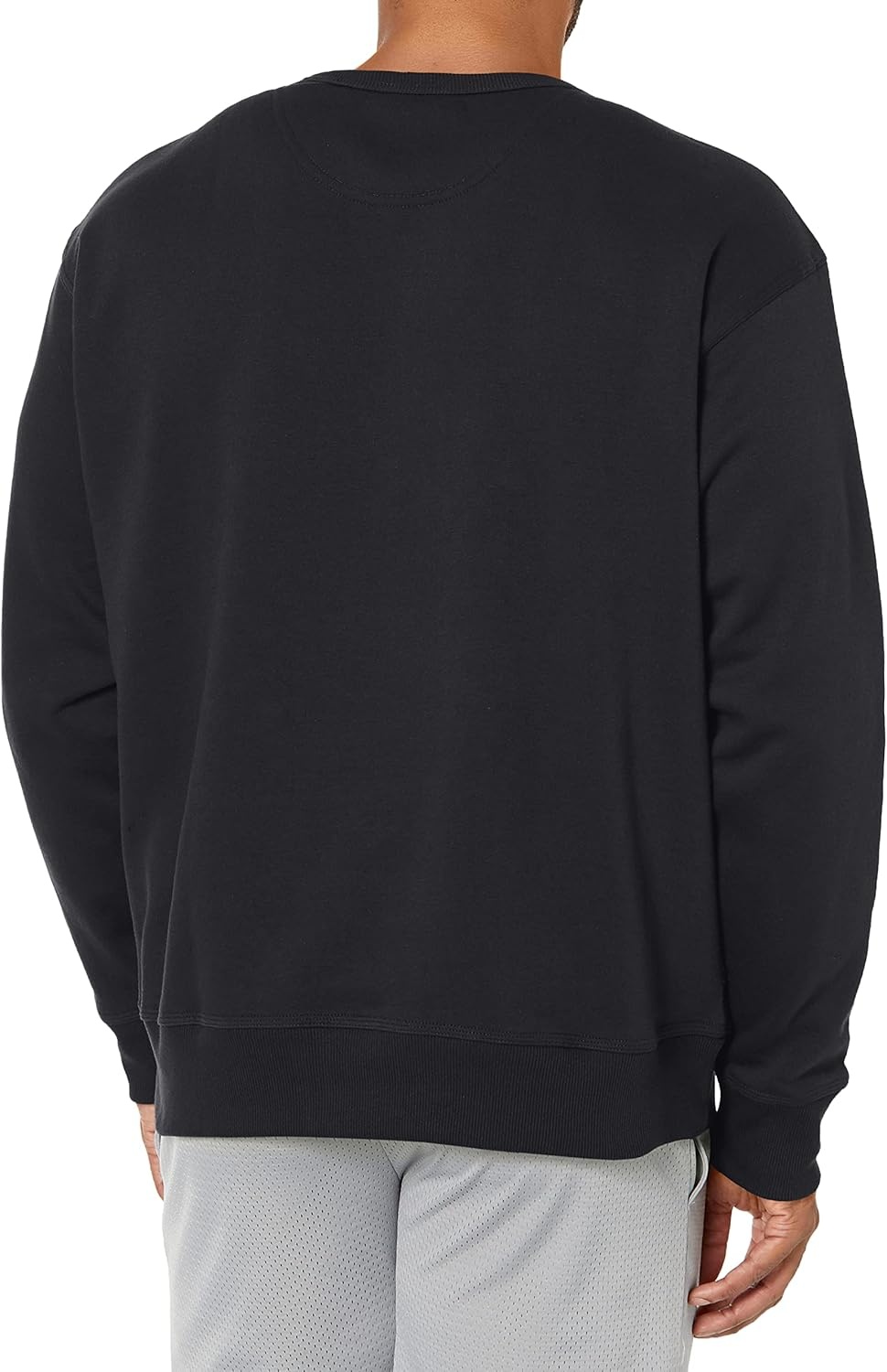 image:imageChampion Mens Mens Crewneck Fleece Sweatshirt Standard Fit Midweight C Logo Available in Regular and Big amp TallBlack