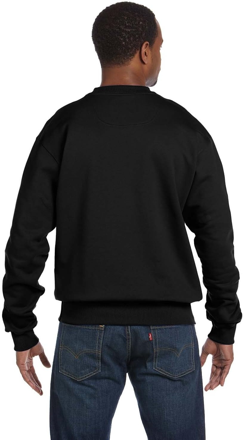 image:imageChampion Mens Mens Crewneck Fleece Sweatshirt Standard Fit Midweight C Logo Available in Regular and Big amp TallBlack