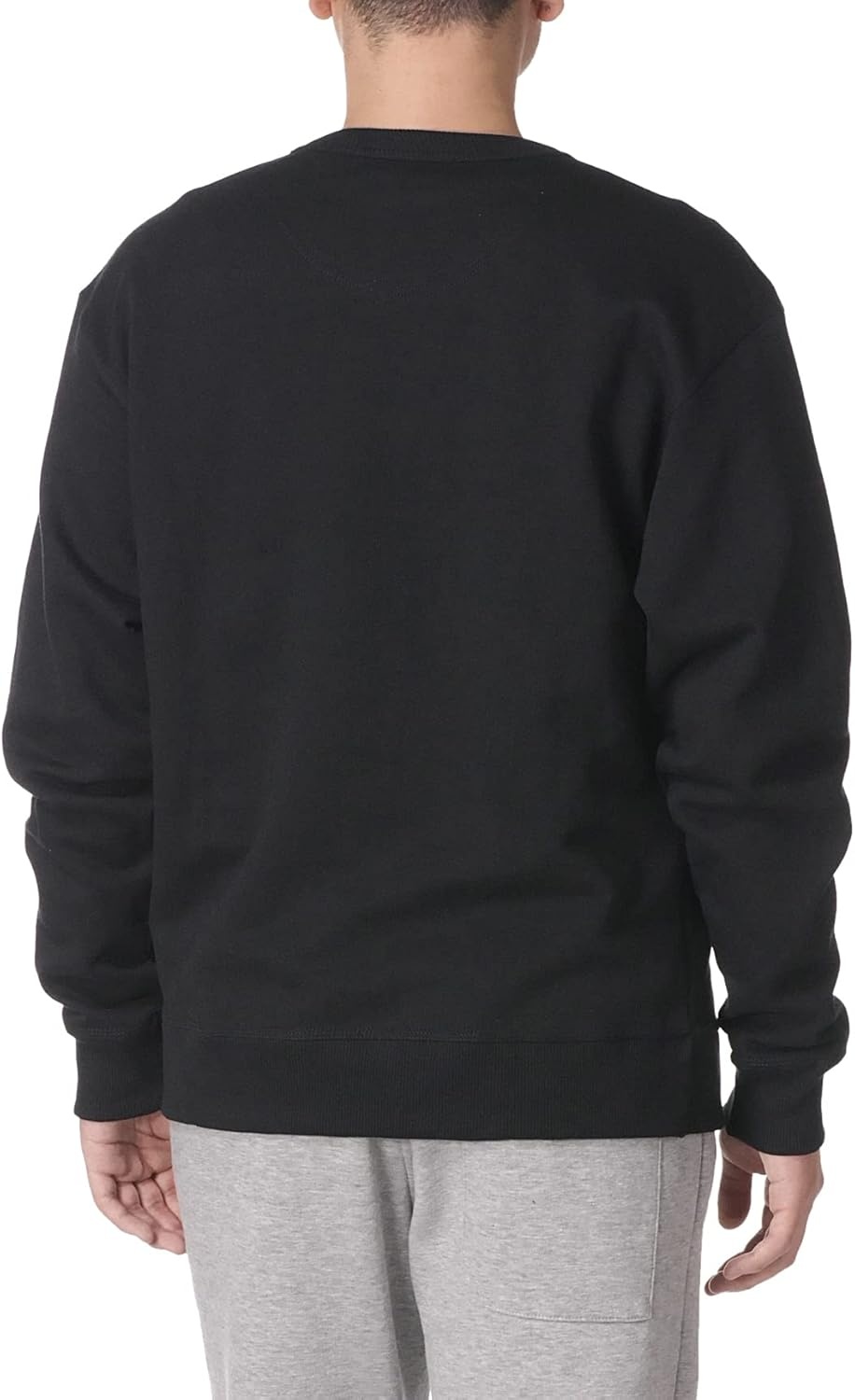 image:imageChampion Mens Mens Crewneck Fleece Sweatshirt Standard Fit Midweight C Logo Available in Regular and Big amp TallBlack