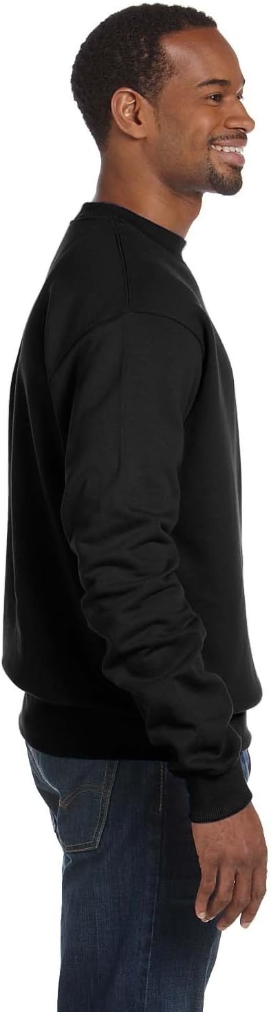 image:imageChampion Mens Mens Crewneck Fleece Sweatshirt Standard Fit Midweight C Logo Available in Regular and Big amp TallBlack