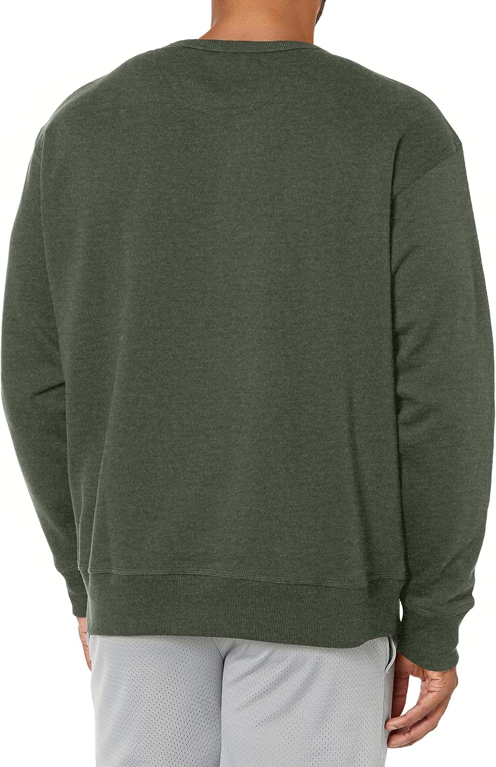 image:imageChampion Mens Mens Crewneck Fleece Sweatshirt Standard Fit Midweight C Logo Available in Regular and Big amp TallForest Grove Heather C Logo