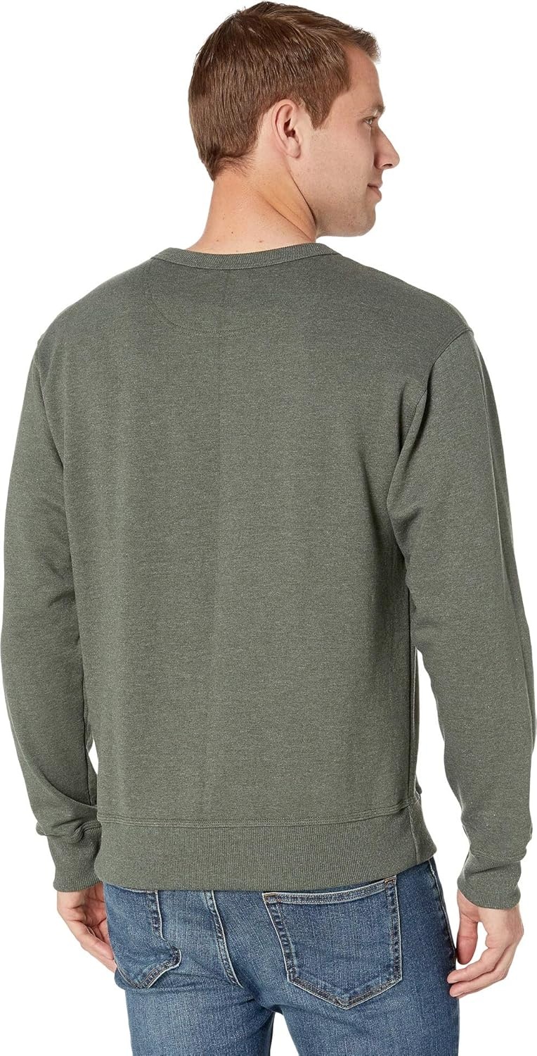 image:imageChampion Mens Mens Crewneck Fleece Sweatshirt Standard Fit Midweight C Logo Available in Regular and Big amp TallForest Grove Heather C Logo
