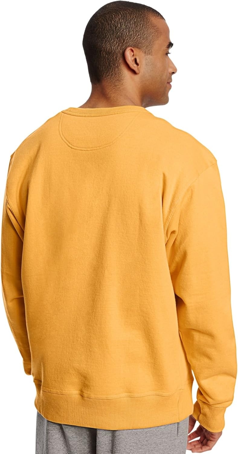 image:imageChampion Mens Mens Crewneck Fleece Sweatshirt Standard Fit Midweight C Logo Available in Regular and Big amp TallHiker Green C Logo