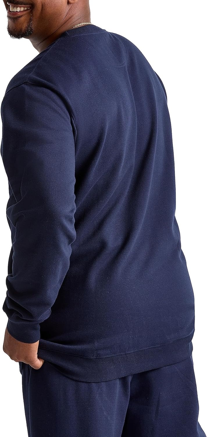 image:imageChampion Mens Mens Crewneck Fleece Sweatshirt Standard Fit Midweight C Logo Available in Regular and Big amp TallNavy C Logo