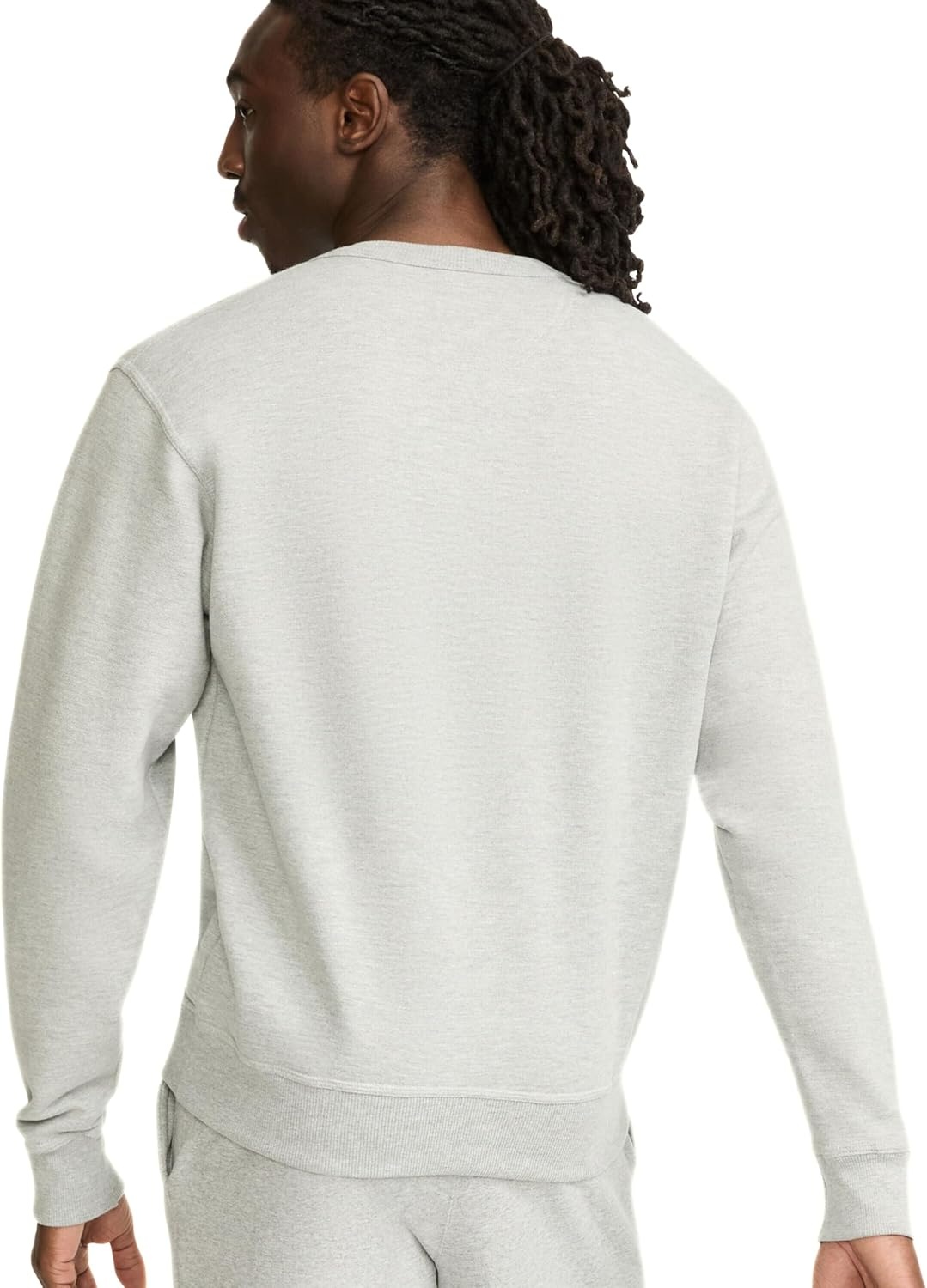 image:imageChampion Mens Mens Crewneck Fleece Sweatshirt Standard Fit Midweight C Logo Available in Regular and Big amp TallOxford Gray C Logo