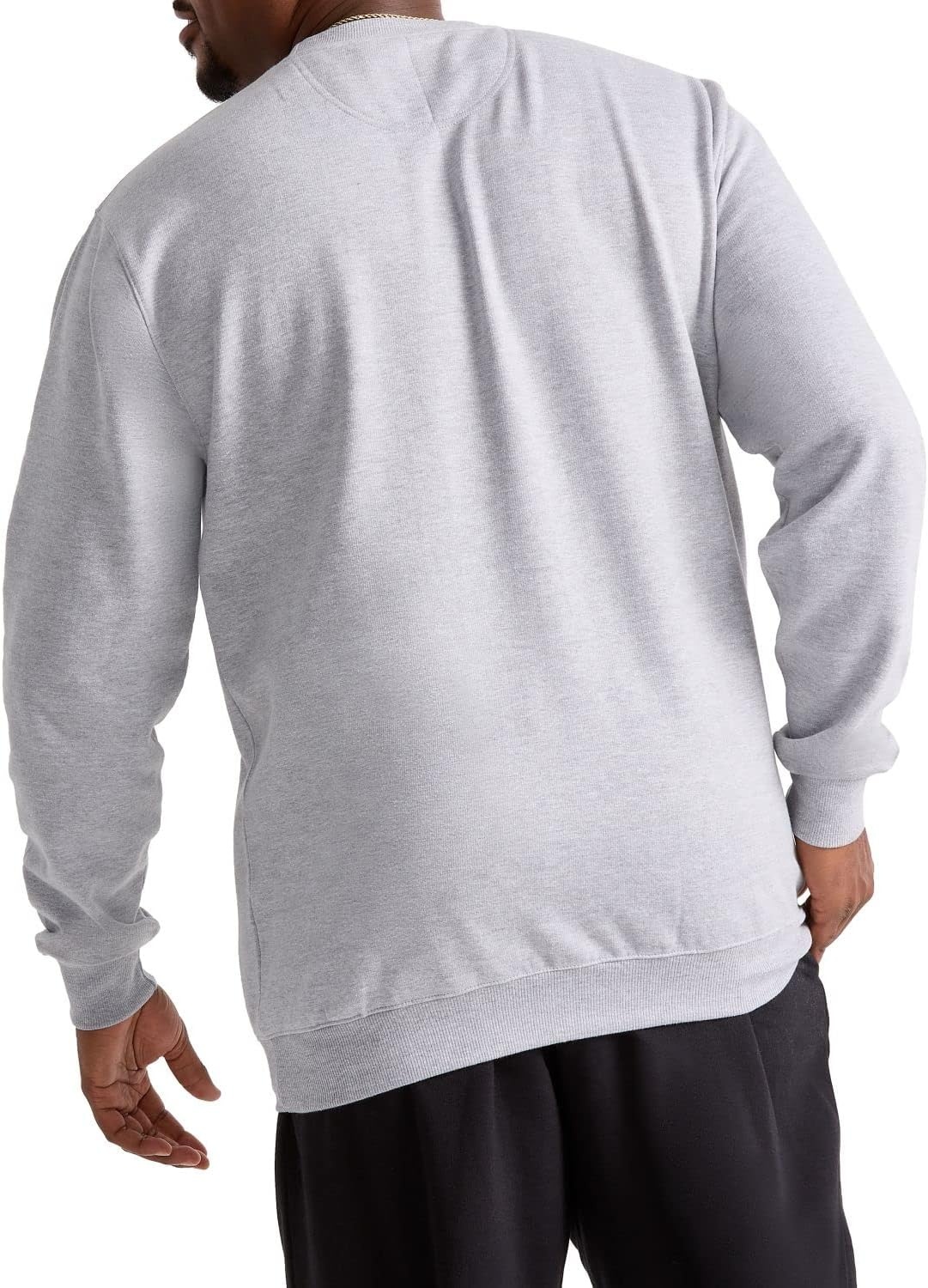 image:imageChampion Mens Mens Crewneck Fleece Sweatshirt Standard Fit Midweight C Logo Available in Regular and Big amp TallOxford Gray C Logo