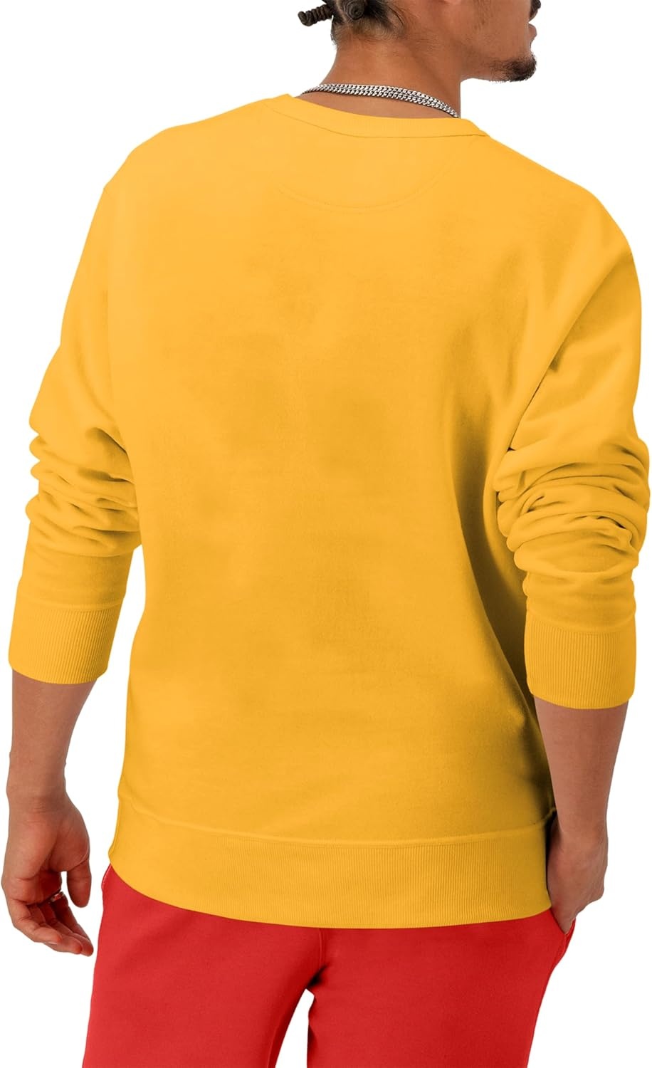 image:imageChampion Mens Mens Crewneck Fleece Sweatshirt Standard Fit Midweight C Logo Available in Regular and Big amp TallTeam Gold