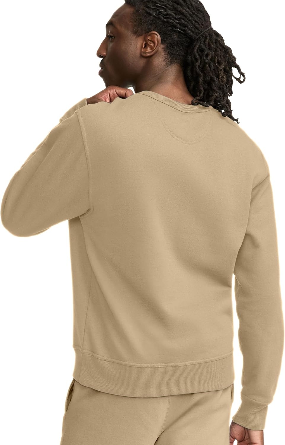 image:imageChampion Mens Mens Crewneck Fleece Sweatshirt Standard Fit Midweight C Logo Available in Regular and Big amp TallWestern Khaki C Logo