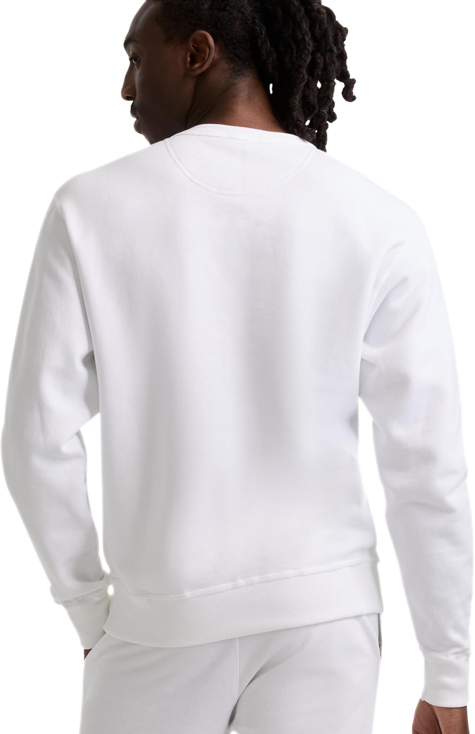 image:imageChampion Mens Mens Crewneck Fleece Sweatshirt Standard Fit Midweight C Logo Available in Regular and Big amp TallWhite C Logo