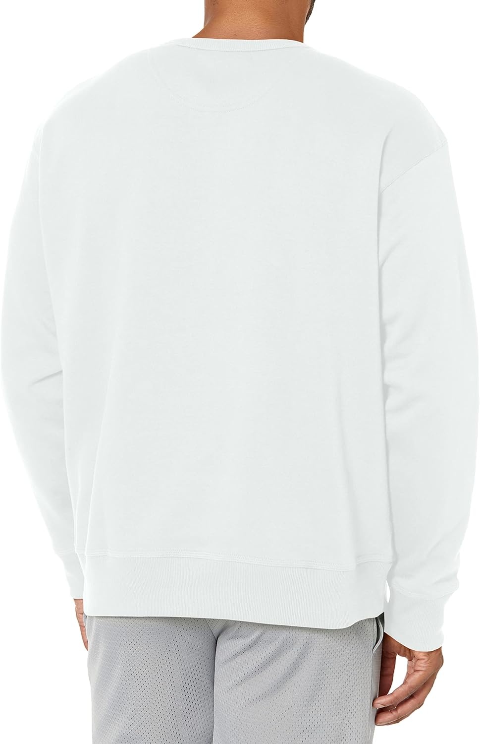 image:imageChampion Mens Mens Crewneck Fleece Sweatshirt Standard Fit Midweight C Logo Available in Regular and Big amp TallWhite C Logo