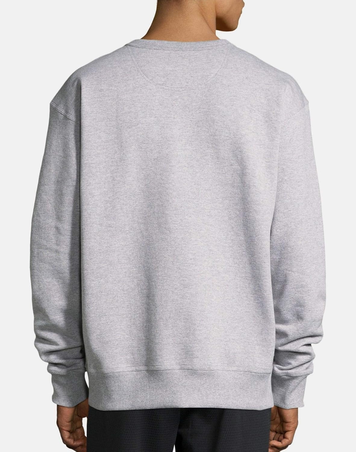 image:imageChampion Mens Mens Crewneck Fleece Sweatshirt Standard Fit Midweight C Logo Available in Regular and Big amp TallWhite Double Logo