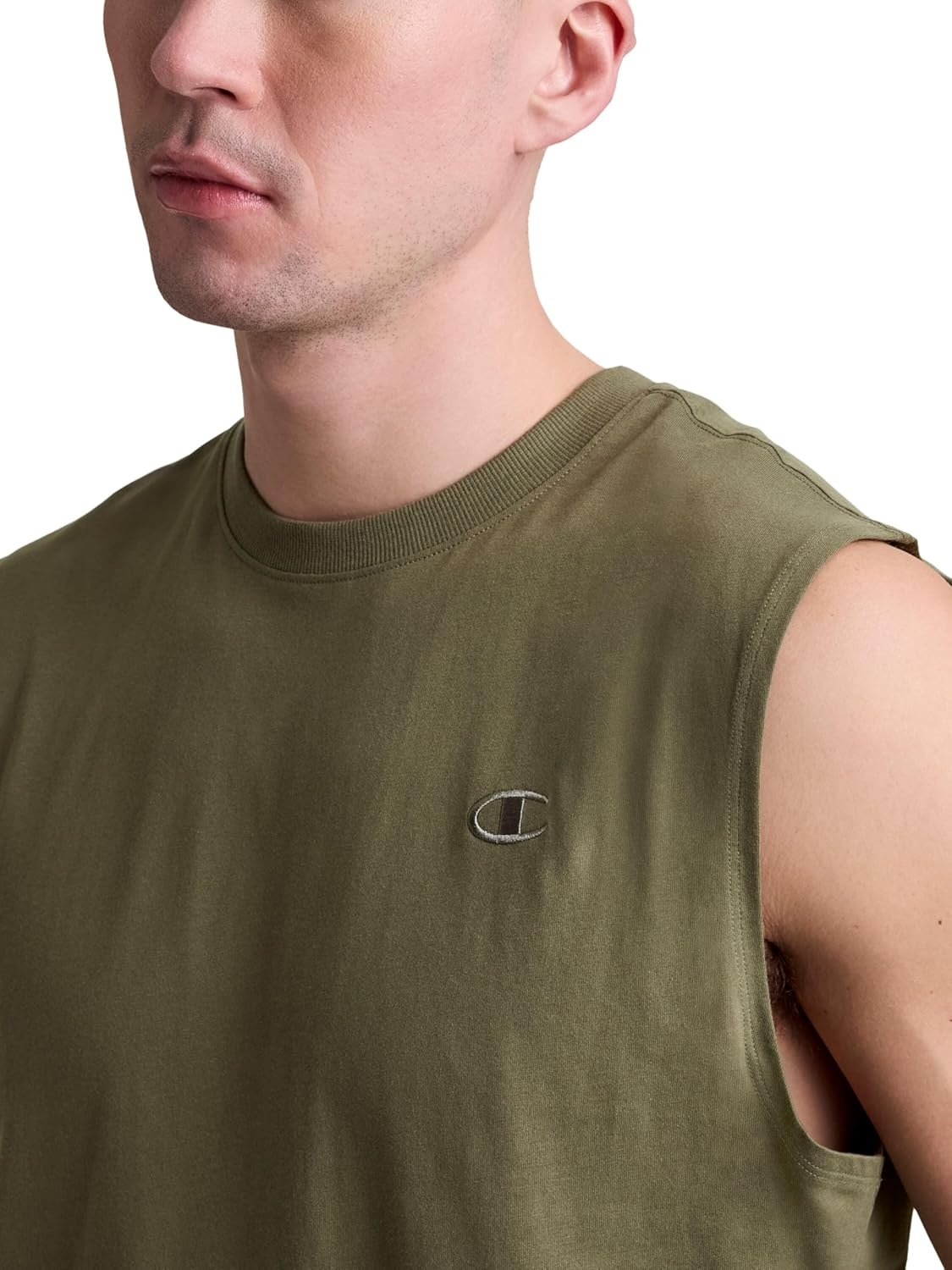 image:imageChampion Mens Muscle Tank Classic Graphic Muscle Tee Sleeveless Tshirt for Men Reg Or Big amp TallBurnt Olive