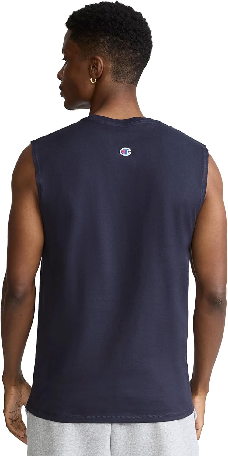image:imageChampion Mens Muscle Tank Classic Graphic Muscle Tee Sleeveless Tshirt for Men Reg Or Big amp TallDeep Navy