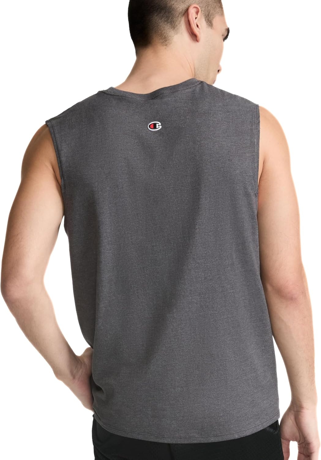image:imageChampion Mens Muscle Tank Classic Graphic Muscle Tee Sleeveless Tshirt for Men Reg Or Big amp TallGranite Grey Heather