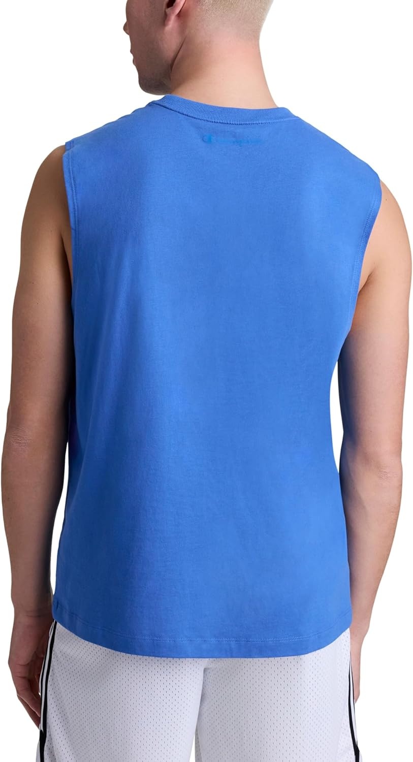 image:imageChampion Mens Muscle Tank Classic Graphic Muscle Tee Sleeveless Tshirt for Men Reg Or Big amp TallNebulas Blue