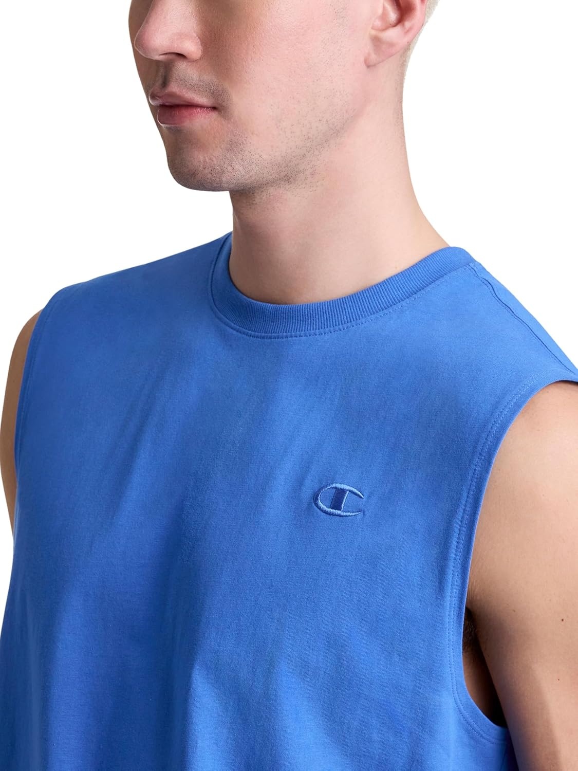image:imageChampion Mens Muscle Tank Classic Graphic Muscle Tee Sleeveless Tshirt for Men Reg Or Big amp TallNebulas Blue