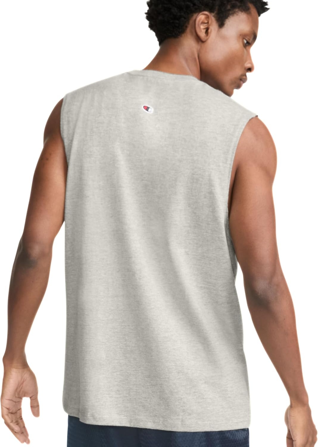image:imageChampion Mens Muscle Tank Classic Graphic Muscle Tee Sleeveless Tshirt for Men Reg Or Big amp TallOxford Gray C Logo