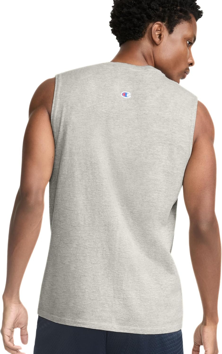 image:imageChampion Mens Muscle Tank Classic Graphic Muscle Tee Sleeveless Tshirt for Men Reg Or Big amp TallOxford Gray Classic Script Logo