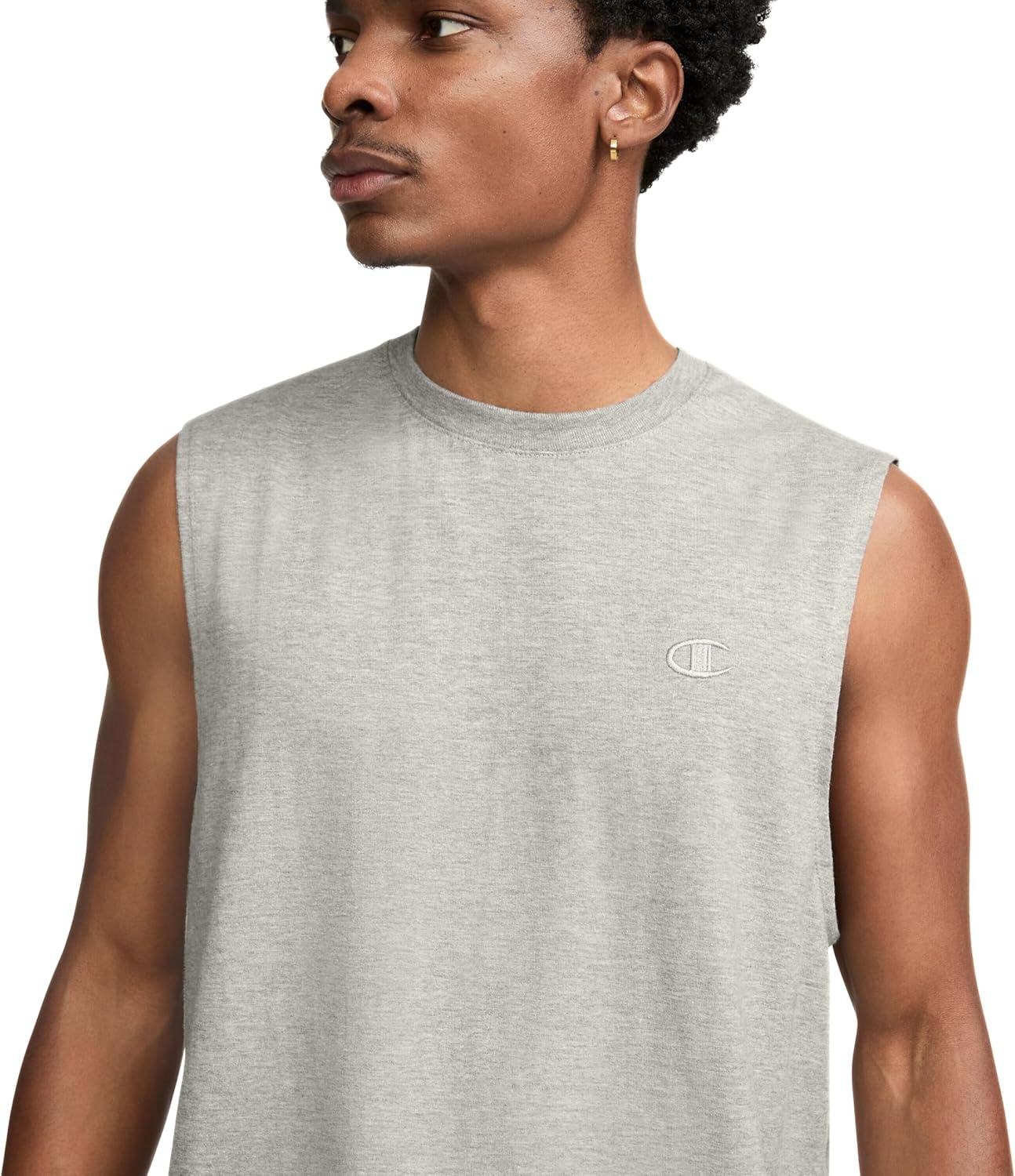 image:imageChampion Mens Muscle Tank Classic Graphic Muscle Tee Sleeveless Tshirt for Men Reg Or Big amp TallOxford Grey Heather