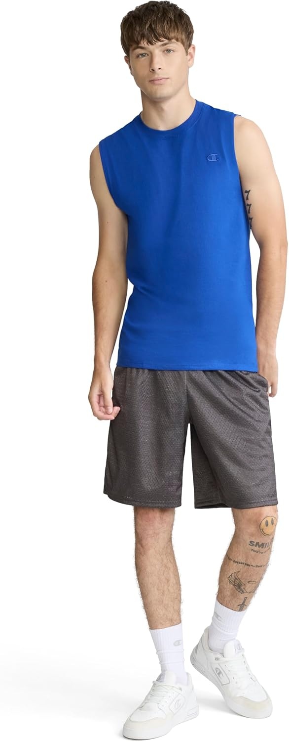 image:imageChampion Mens Muscle Tank Classic Graphic Muscle Tee Sleeveless Tshirt for Men Reg Or Big amp TallSurf the Web C Logo