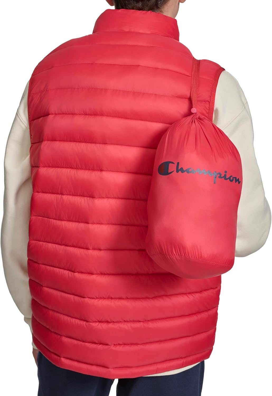 image:imageChampion Mens Packable Puffer Vest With Stand CollarChili Pepper