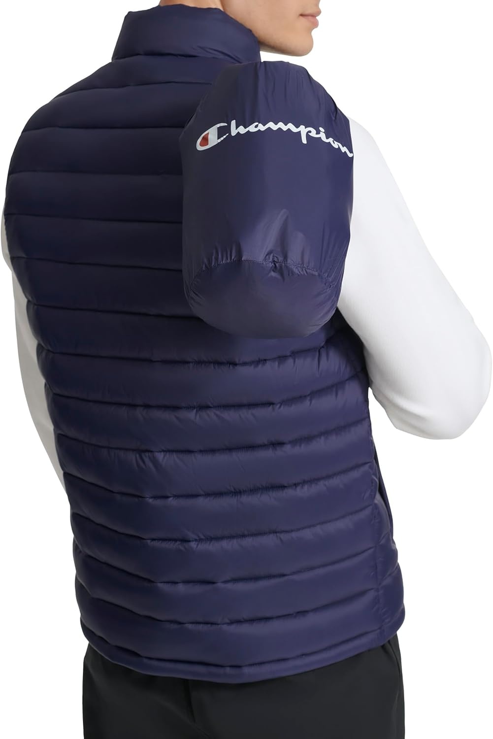 image:imageChampion Mens Packable Puffer Vest With Stand CollarPeacoat