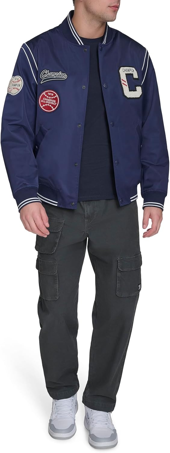 image:imageChampion Mens Patch Varsity Bomber JacketPeacoat