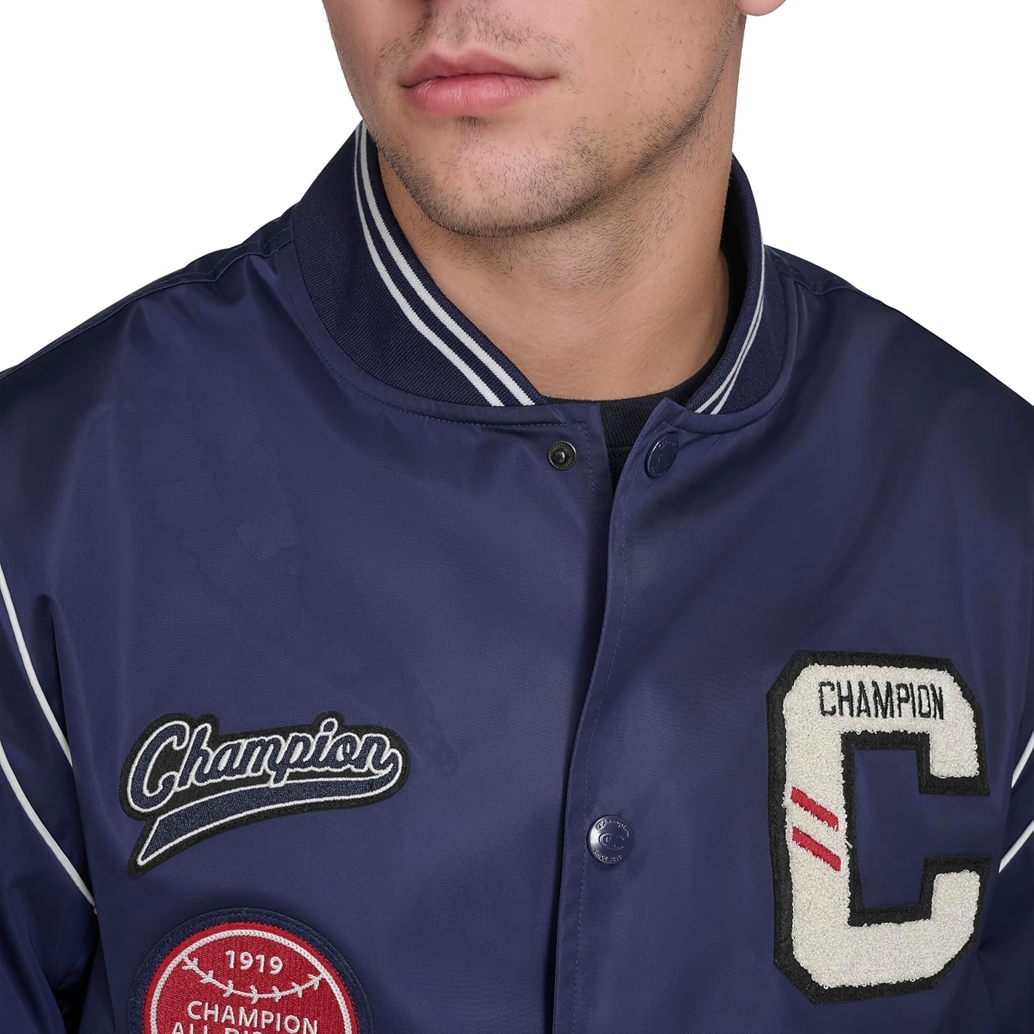 image:imageChampion Mens Patch Varsity Bomber JacketPeacoat