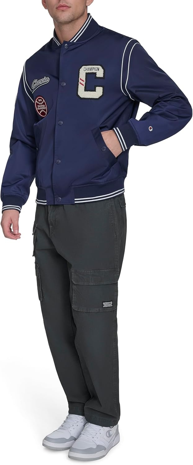 image:imageChampion Mens Patch Varsity Bomber JacketPeacoat