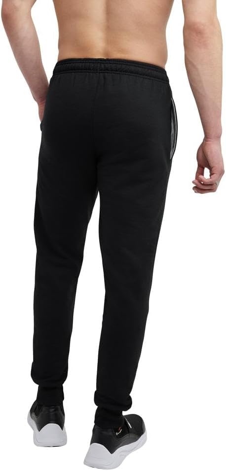 image:imageChampion Mens Powerblend Fleece JoggersBlack C Patch Logo