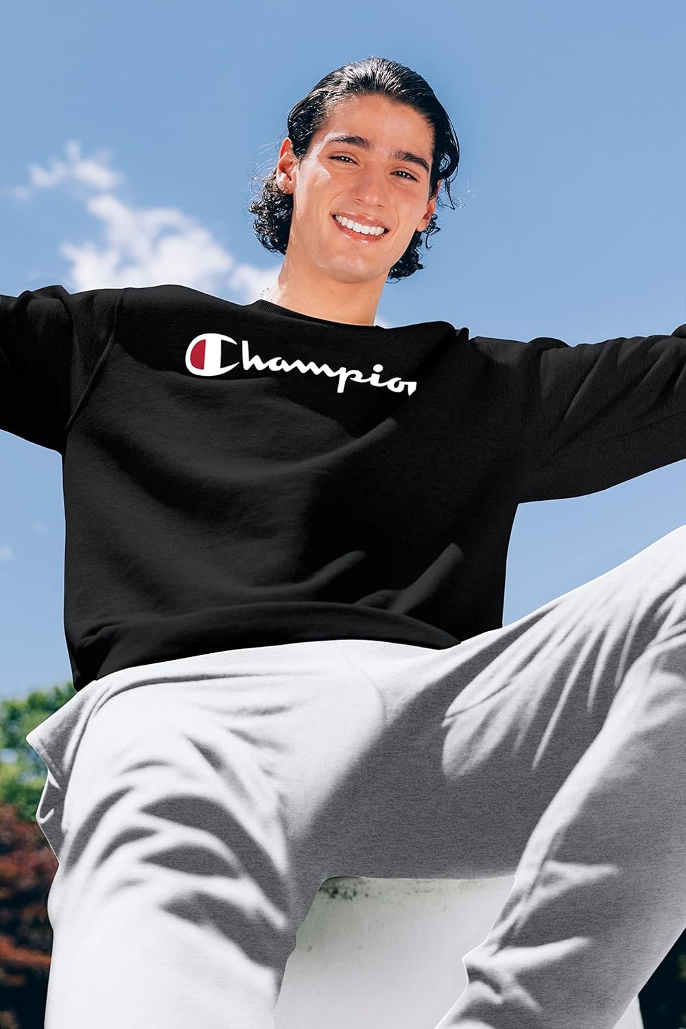 image:imageChampion Mens Powerblend Fleece JoggersBlack C Patch Logo