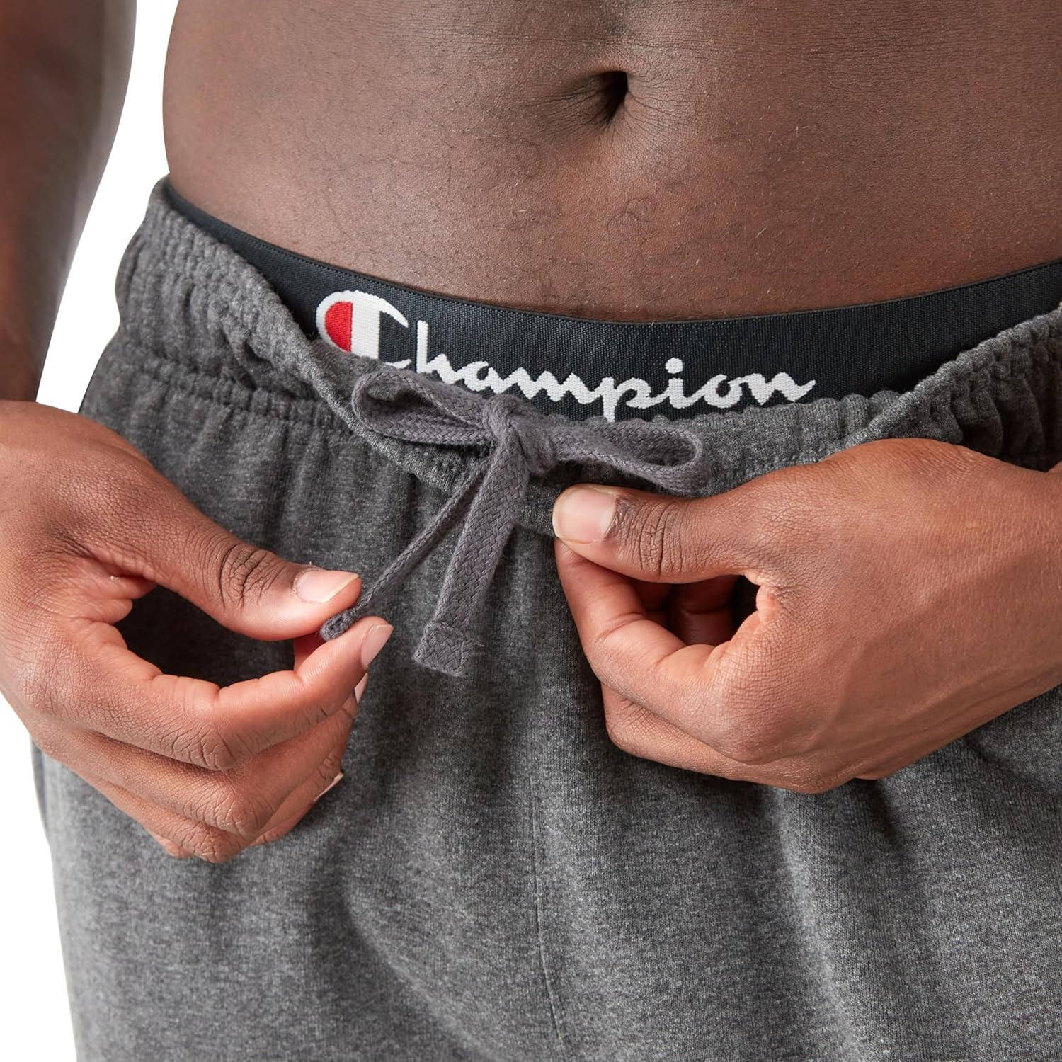 image:imageChampion Mens Powerblend Fleece JoggersGranite Heather C Logo