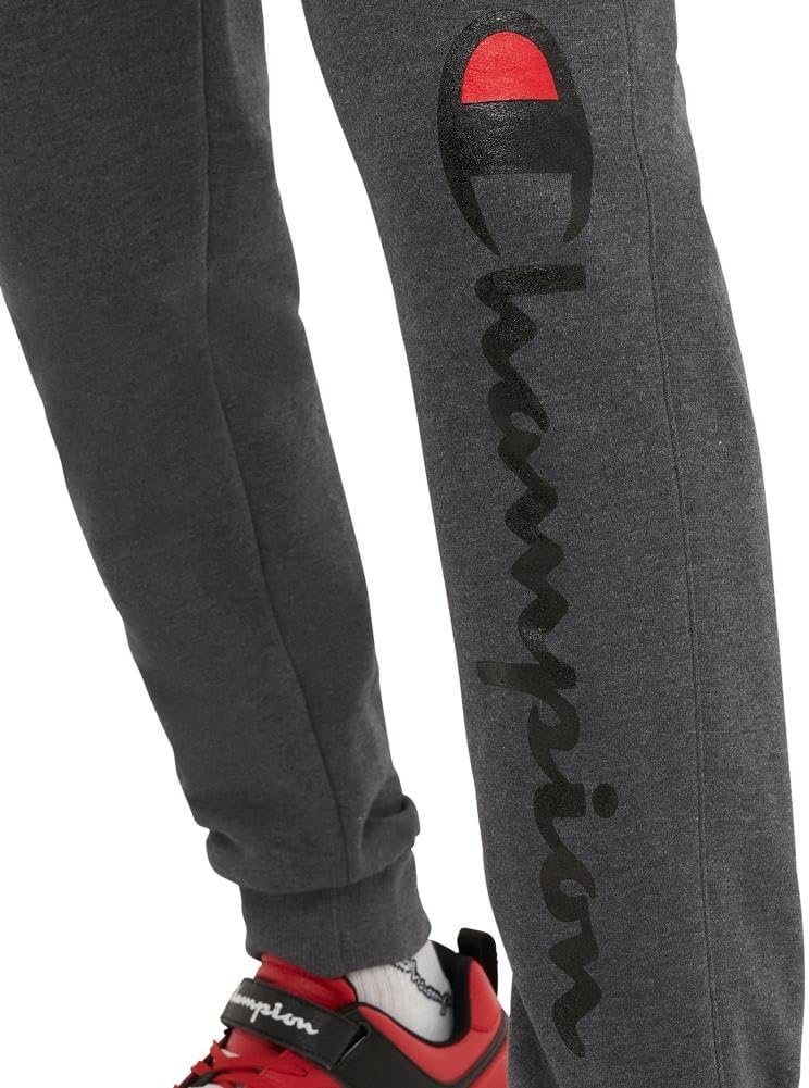image:imageChampion Mens Powerblend Fleece JoggersGranite Heather Classic Script Logo