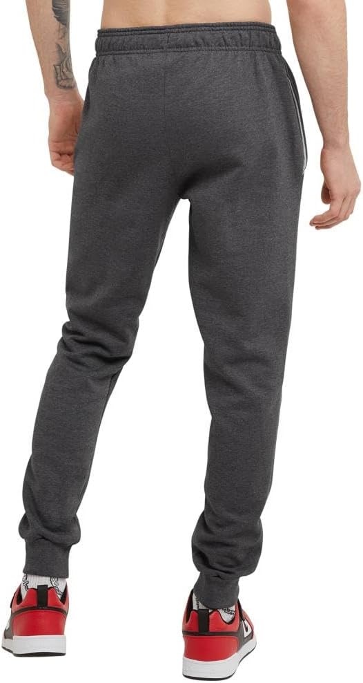 image:imageChampion Mens Powerblend Fleece JoggersGranite Heather Classic Script Logo