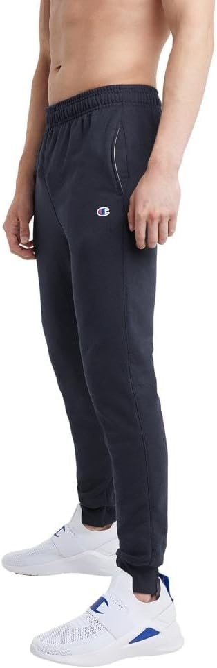 image:imageChampion Mens Powerblend Fleece JoggersNavy C Logo