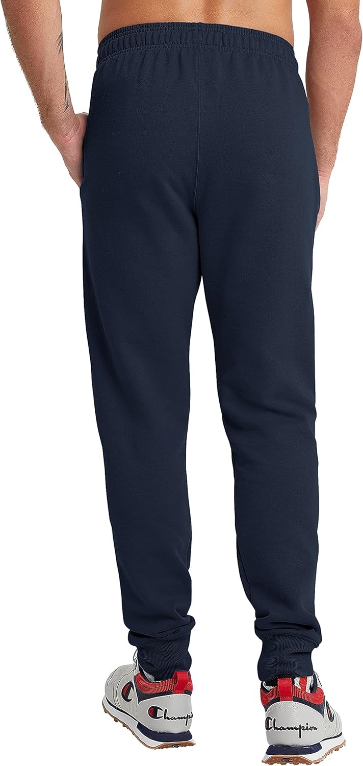 image:imageChampion Mens Powerblend Fleece JoggersNavy Classic Script Logo