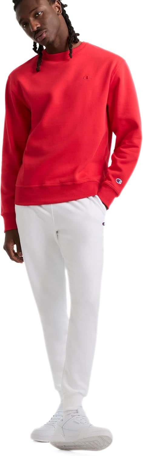image:imageChampion Mens Powerblend Fleece JoggersWhite C Patch Logo